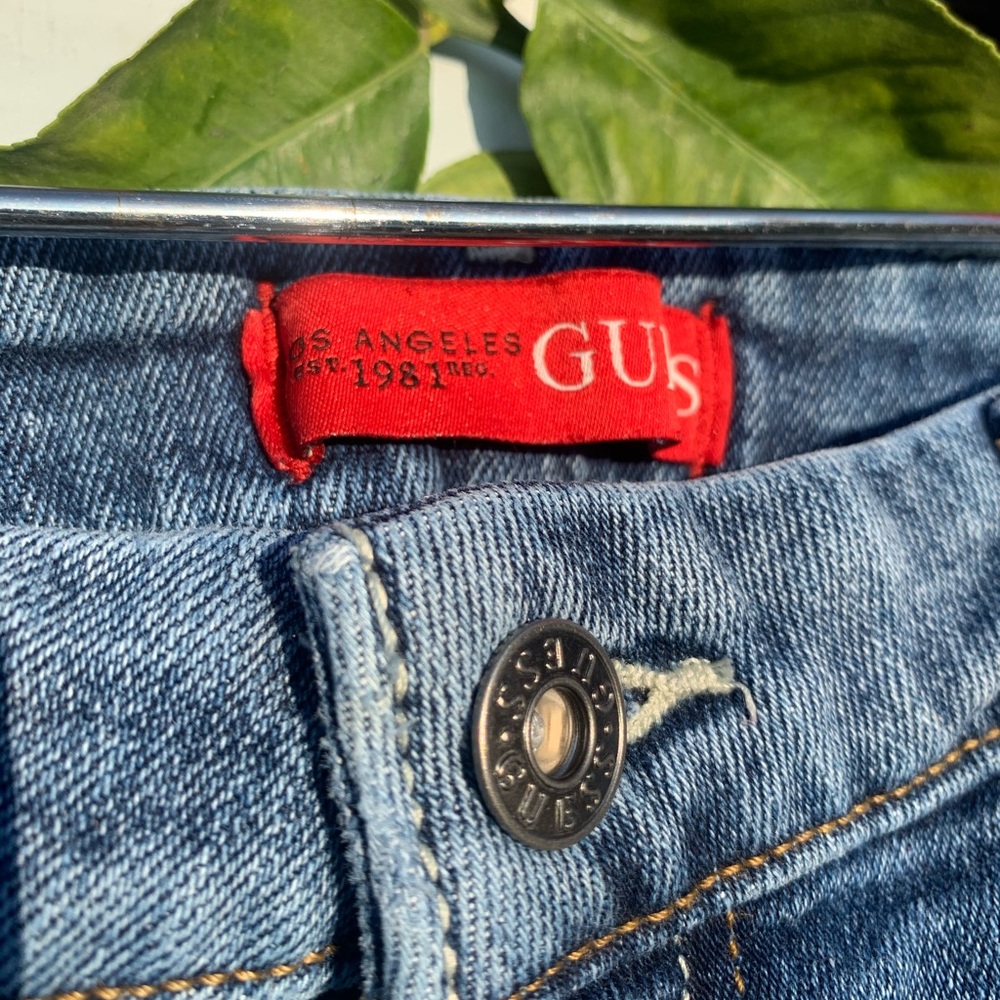 Patterned Guess brand jeans
